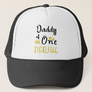 Casquette Papa de MR Onederful Drôle T-Shirt 1er Anniversair