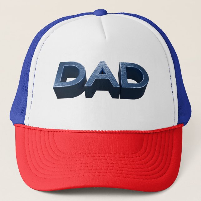 Casquette Papa en acier bleu (Devant)