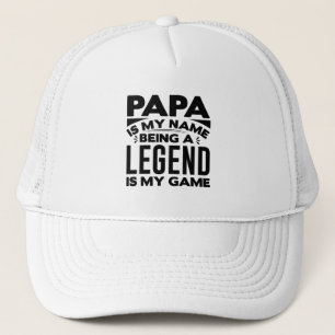Casquette Papa est mon nom étant une légende