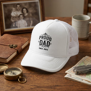 Casquette Papa fier depuis année personnalisée Nouveau papa