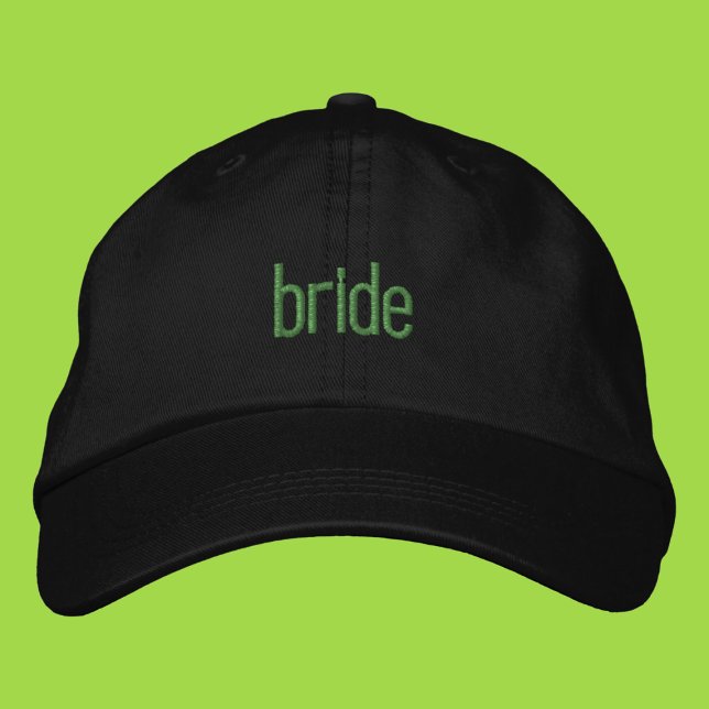 Casquette Papa Fille Verte Mariée Broderie Été (Créateur téléchargé)