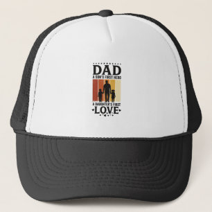 Casquette Papa Fils Premier Héros Fille Premier Amour Vintag