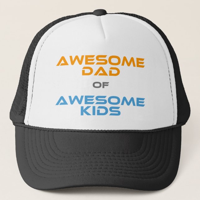 Casquette Papa génial des enfants géniaux (Devant)