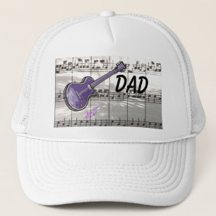 Casquette Papa Guitare & Musique Trucker Chapeau