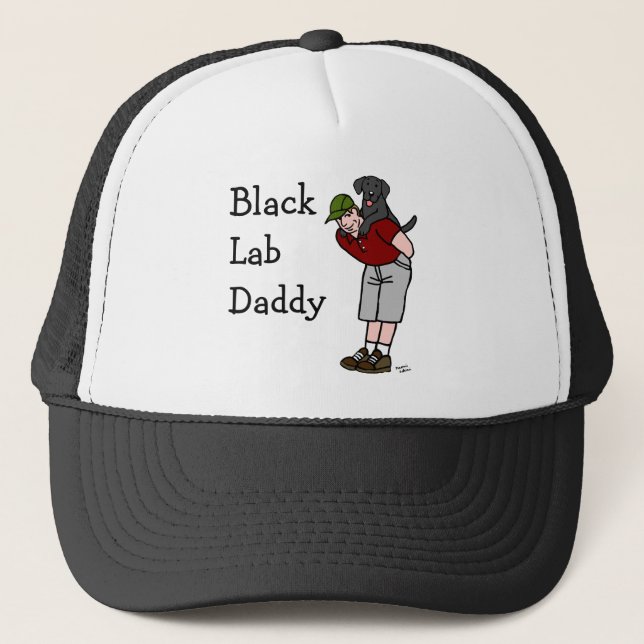 Casquette Papa noir de Labrador (Devant)