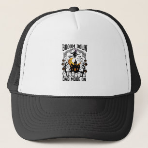 Casquette Papa sorcière balai d'Halloween cassé Graphique vi