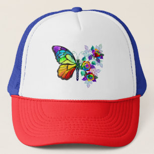 Casquette Papillon arc-en-ciel