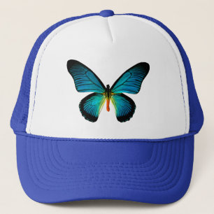 Casquette papillon bleu