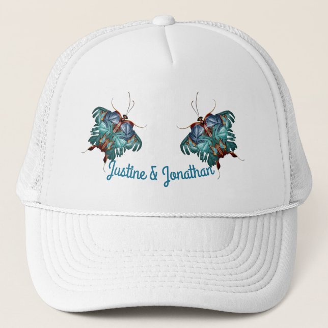 Casquette Papillons du Paradis/Tropical Turquoise Splash (Devant)