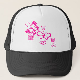 Casquette Papillons roses