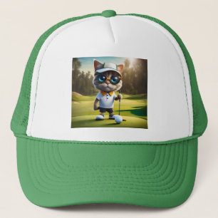 Casquette "Par tee Time : Le Cool Chat’s Golf Swing!"