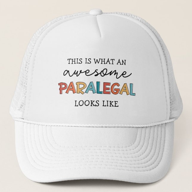 Casquette Paralegal Awesome Assistant juridique amusant (Devant)