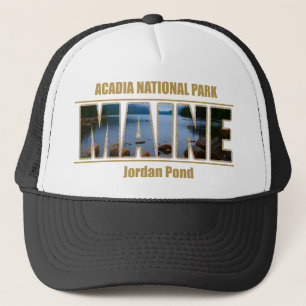 Casquette Parc national d'Acadia de police d'image du MAINE
