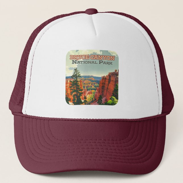 Casquette Parc national de Bryce Canyon Utah Hoodoo Retro (Devant)