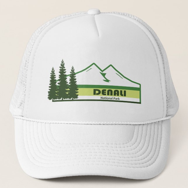 Casquette Parc national de Denali - Grandes vertes de l'Alas (Devant)