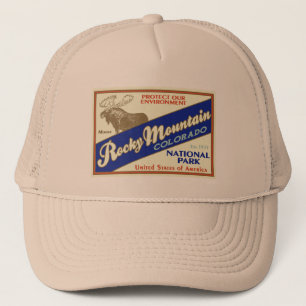 Casquette Parc national de montagne rocheuse (orignaux)