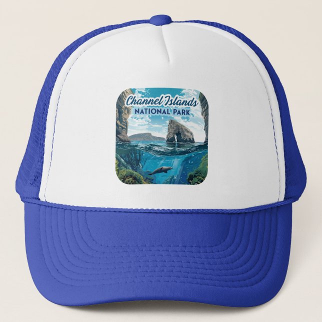 Casquette Parc national des îles Channel Californie Océan (Devant)