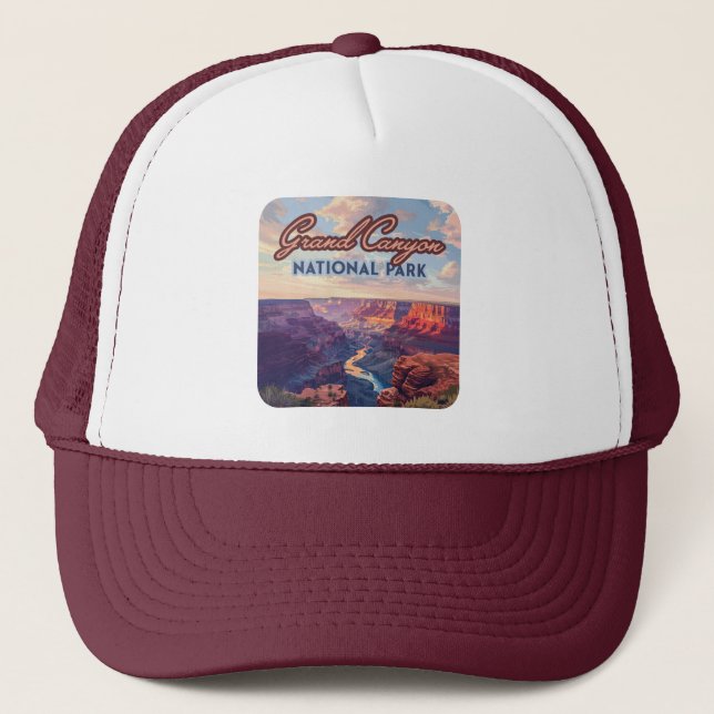 Casquette Parc national du Grand Canyon Arizona Retro (Devant)