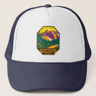 Casquette Parc national du Mont Rainier Washington Retro