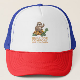 Casquette Paresseux drôle chevauchant une tortue