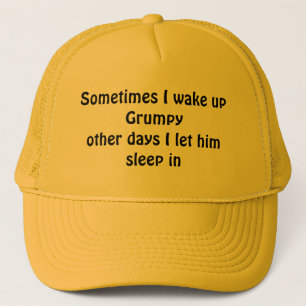 Casquette Parfois je me réveille Grumpy