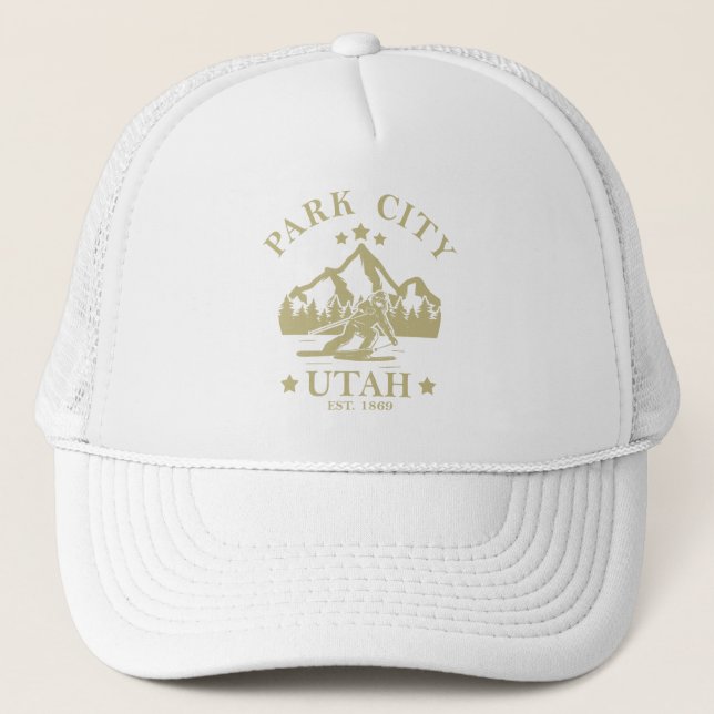 Casquette Park City Utah ski (Devant)