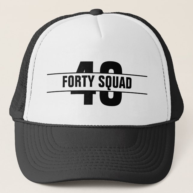 Casquette Parlez Quarty To Me Quarty Squad 40e fête d'annive (Devant)