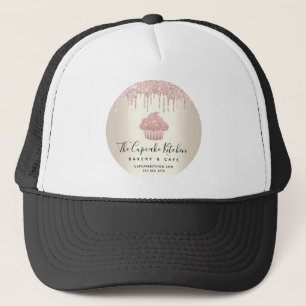 Casquette Parties scintillant Cupcake Rose Drives Pâtisserie