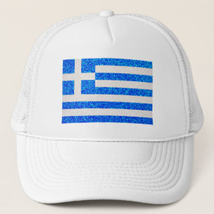 Casquette Parties scintillant Grèce pavillon camionneur chap