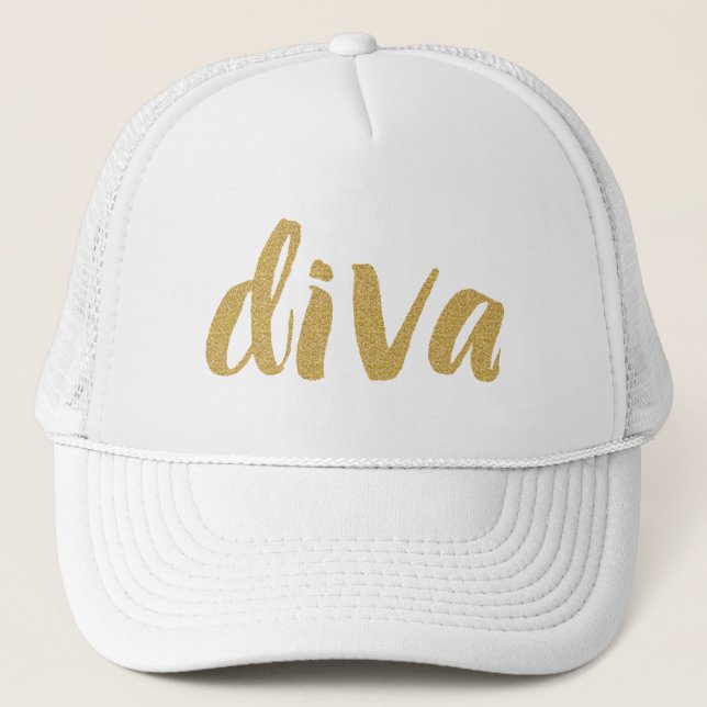 Casquette Parties scintillant moderne Diva Conception de tex (Devant)