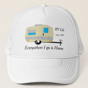 Casquette Partout je vais est la vie à la maison de rv