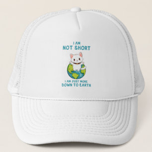 Casquette Pas court, juste vers la terre - Humour de chat