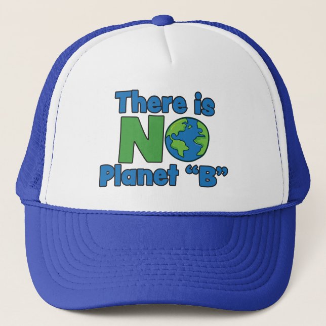 Casquette Pas de chapeau de camion Planète B (Devant)