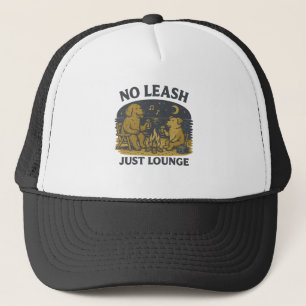 Casquette Pas de Leash Just Lounge Plage de chiens de feu