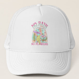 Casquette Pas de pluie, pas de fleurs - Floral et champignon