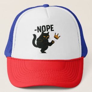 Casquette Pas De Rois En Amérique Chat Noir Drôle Kicking Cr