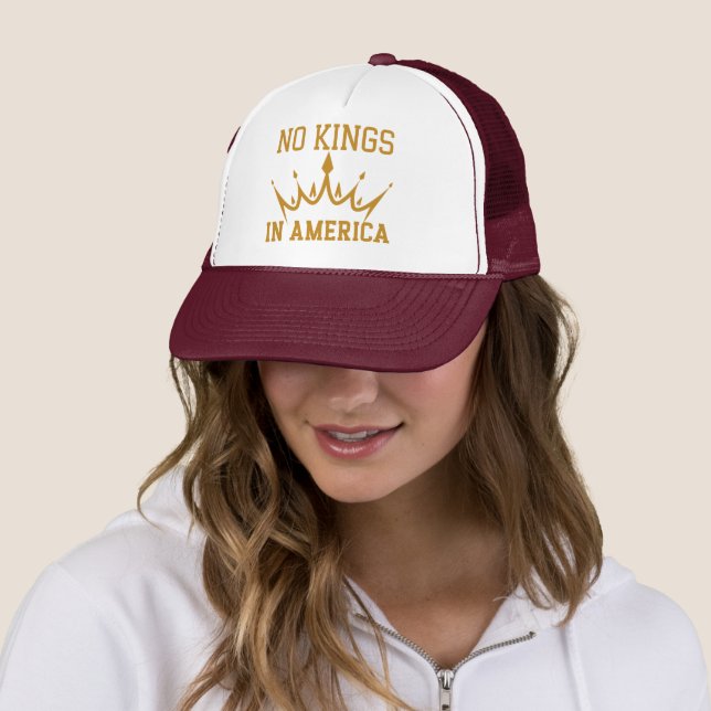 Casquette Pas De Rois En Amérique Démocratie USA Indépendanc (En situation)