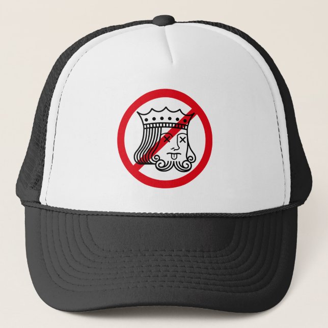 Casquette PAS DE ROIS ! - Trump Manifestation nokingsteaks T (Devant)