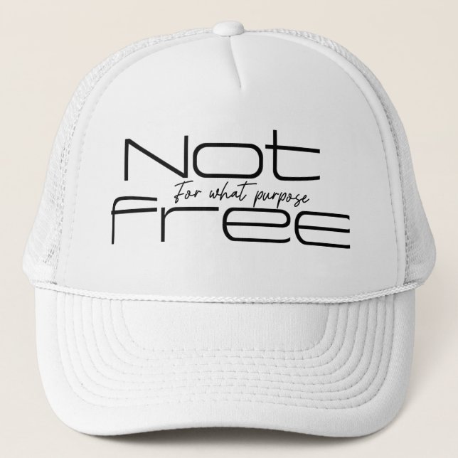 Casquette pas libre (Devant)