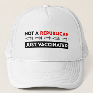 Casquette Pas un républicain juste vacciné