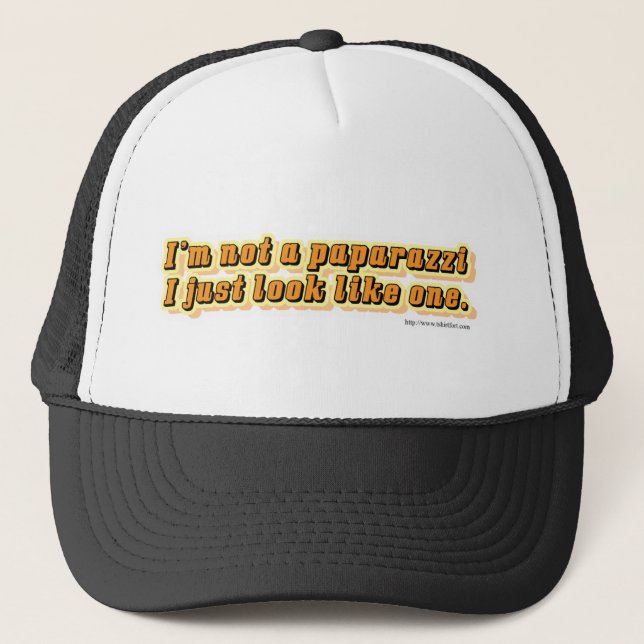 Casquette Pas une citation de Paparazzi Snarky tristement cé (Devant)