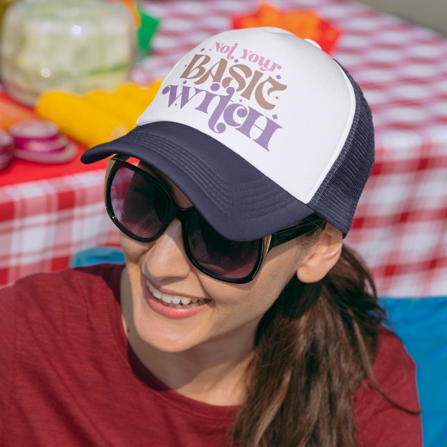 Casquette Pas votre sorcière de base Éffrayant Halloween mag (Créateur téléchargé)