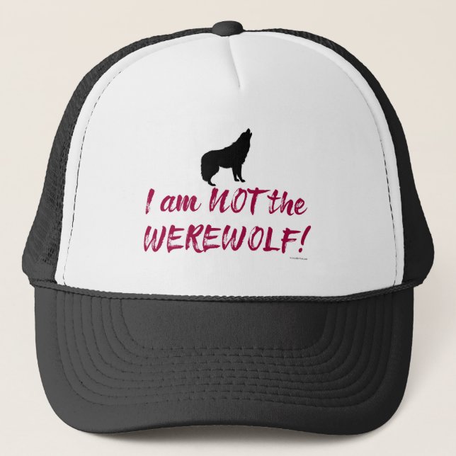 Casquette Pas Werewolf Cheeky Game Night Slogan (Devant)
