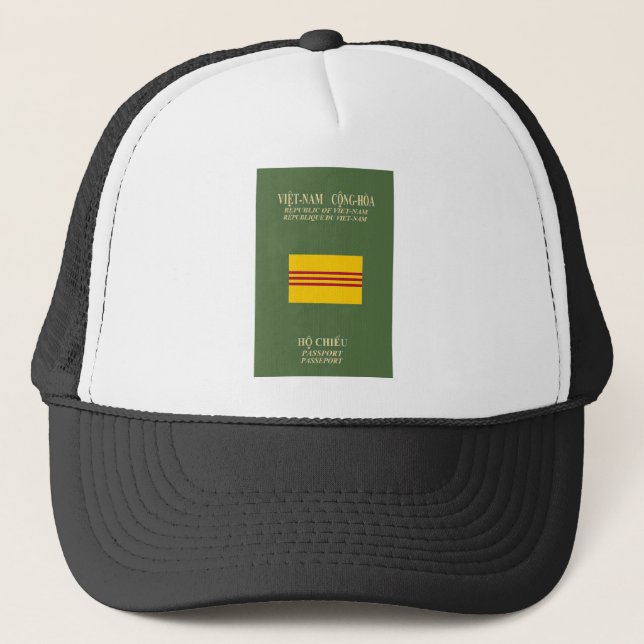 Casquette Passeport vietnamien - drapeau du Vietnam du Sud (Devant)