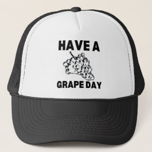Casquette Passez une journée raisin