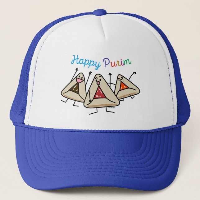 Casquette Pâtisserie Purim hamantaschen Sameach Oznei Haman (Devant)