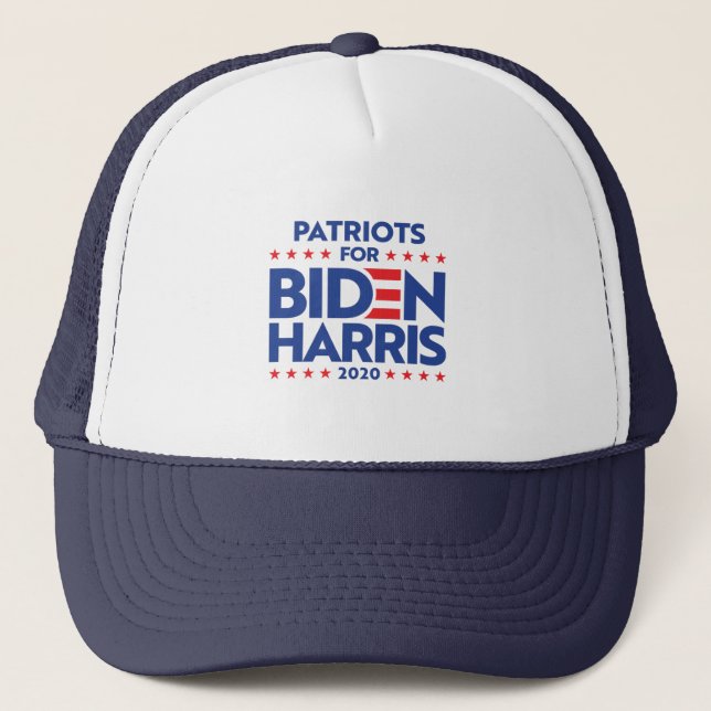 CASQUETTE PATRIOTES POUR BIDEN HARRIS (Devant)