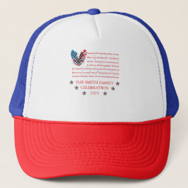 Casquette Patriotic Family Hat – Custom Eagle & State Names