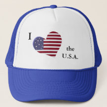 Patriotique je "coeur" les États-Unis avec le drap