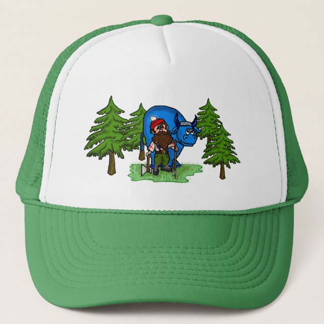 Casquette Paul Bunyan avec arbres (Devant)
